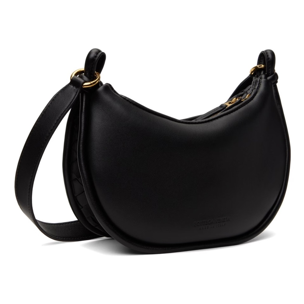 NWT Bottega Veneta Gemelli Messenger Shoulder Bag Black - Picture 7 of 13